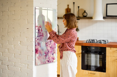 Dry erase board magnetic Spring flowers