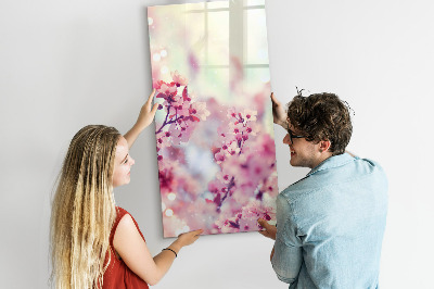 Dry erase board magnetic Spring flowers
