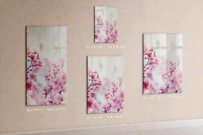Dry erase board magnetic Spring flowers