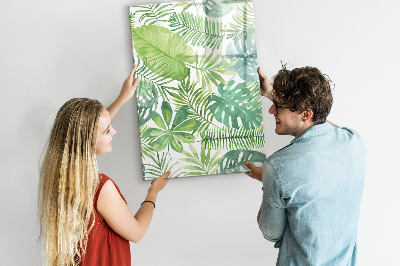 Dry erase board magnetic Watercolor leaves
