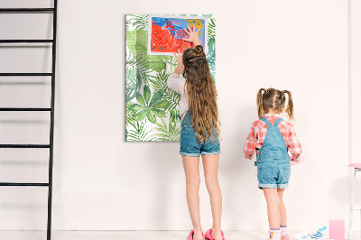 Dry erase board magnetic Watercolor leaves