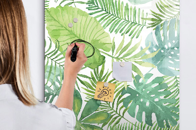 Dry erase board magnetic Watercolor leaves
