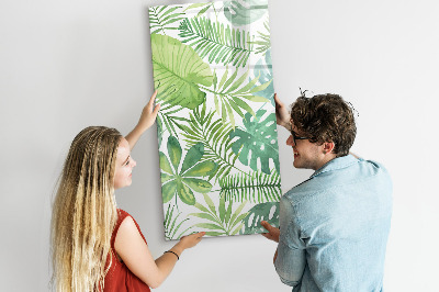 Dry erase board magnetic Watercolor leaves