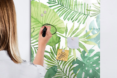 Dry erase board magnetic Watercolor leaves