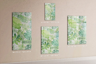 Dry erase board magnetic Watercolor leaves