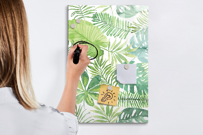 Dry erase board magnetic Watercolor leaves