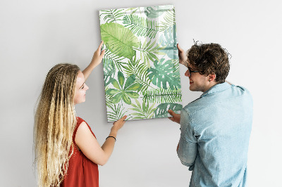 Dry erase board magnetic Watercolor leaves