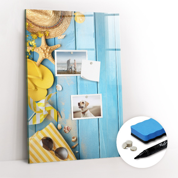 Magnetic board with marker Beach accessories