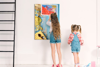 Magnetic board with marker Beach accessories