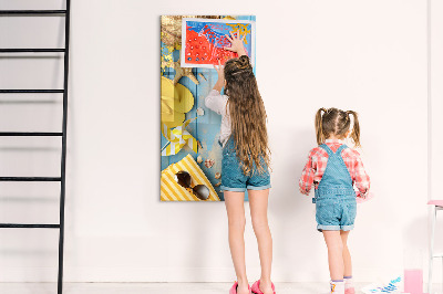 Magnetic board with marker Beach accessories