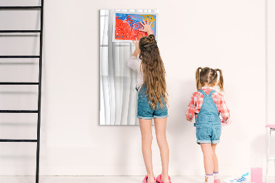 Dry erase board magnetic Abstract lines