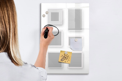 Dry erase magnetic board Flowers Roses