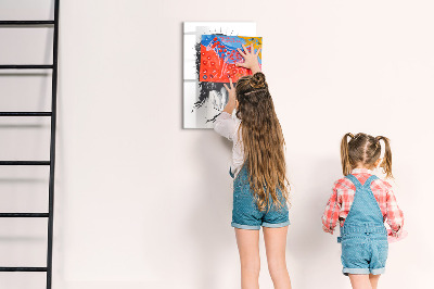 Dry erase magnetic board Vision board
