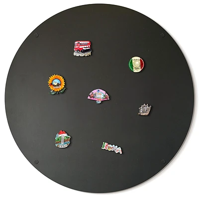 Round metal magnet board 35 inches (90 cm)