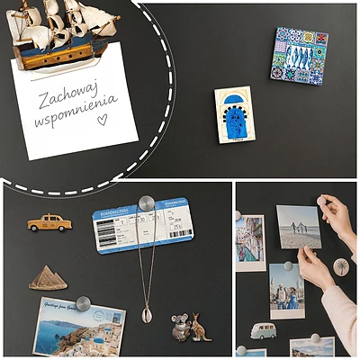Round metal magnet board ⌀35 in (⌀90 cm)