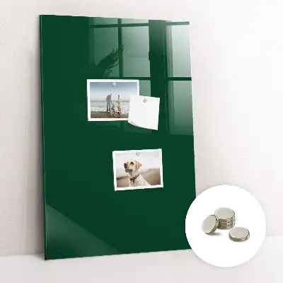 Bottle green magnetic board