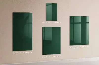 Bottle green magnetic board