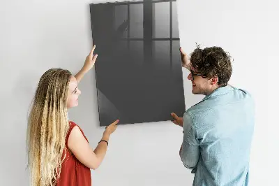 Gray magnetic wall board