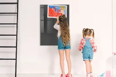 Gray magnetic wall board