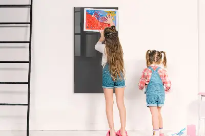 Gray magnetic wall board