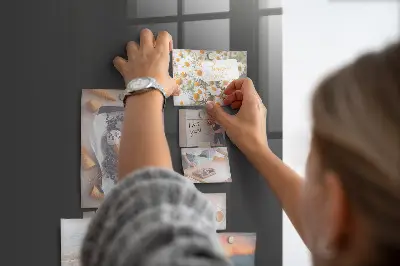 Gray magnetic wall board