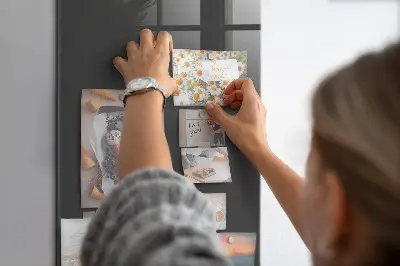 Gray magnetic wall board