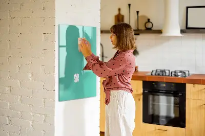 Turquoise magnetic wall board