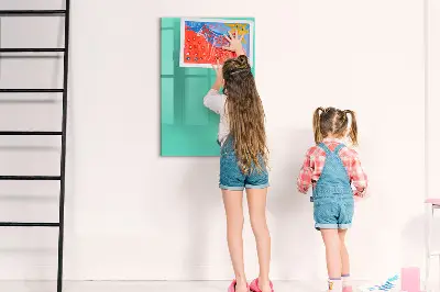 Turquoise magnetic wall board