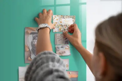 Turquoise magnetic wall board
