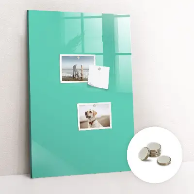Turquoise magnetic wall board