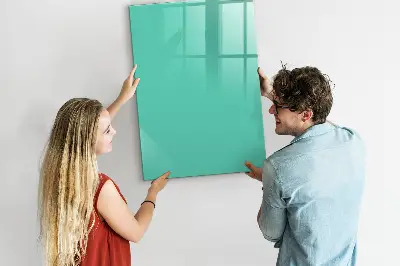 Turquoise magnetic wall board