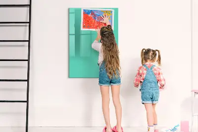 Magnetic wall board Turquoise color