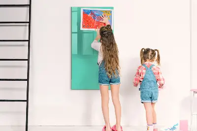 Turquoise magnetic wall board