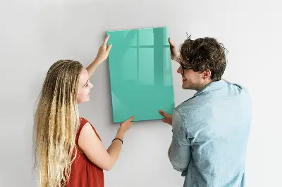 Turquoise magnetic wall board