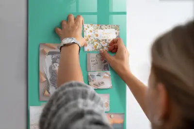 Turquoise magnetic wall board
