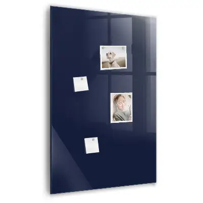 Magnetic wall board in dark navy blue