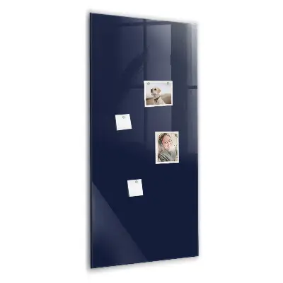 Magnetic wall board in dark navy blue