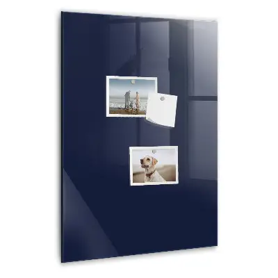 Magnetic wall board in dark navy blue