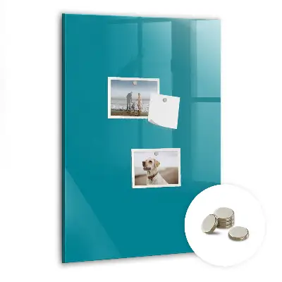 Magnetic Glass Dry Erase Board in Sea Color
