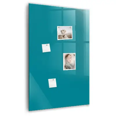 Magnetic Glass Dry Erase Board in Sea Color