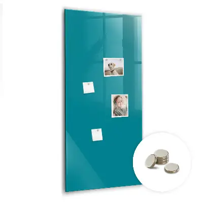 Magnetic Glass Dry Erase Board in Sea Color