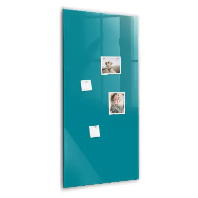 Magnetic Glass Dry Erase Board in Sea Color