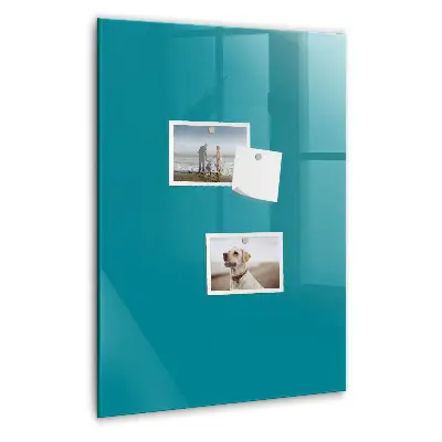 Magnetic Glass Dry Erase Board in Sea Color