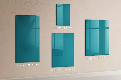 Magnetic Glass Dry Erase Board in Sea Color