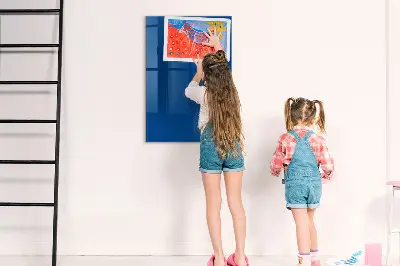 Blue magnetic wall board
