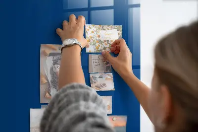 Blue magnetic wall board