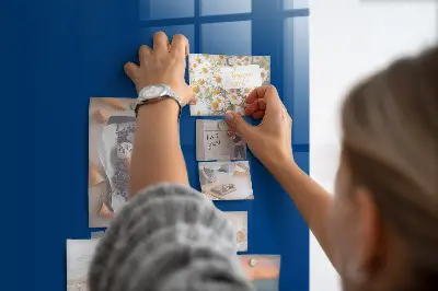 Blue magnetic wall board