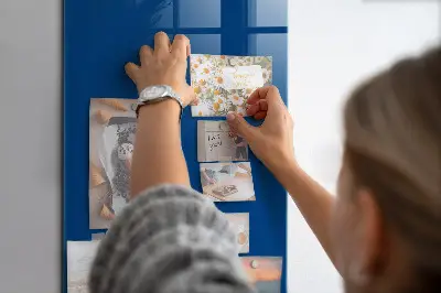 Blue magnetic wall board