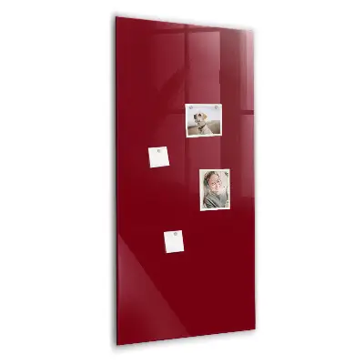 Magnetic glass dry erase board Burgundy color