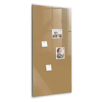 Magnetic wall board in dark beige